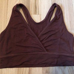 Kindred Bravely The French Terry Racerback Nursing & Sleep Bra - Espresso/Med